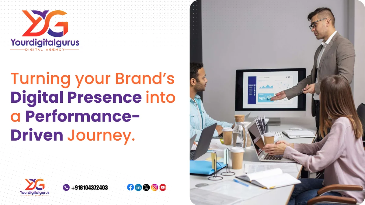 Cover page of the Your Digital Gurus company profile brochure