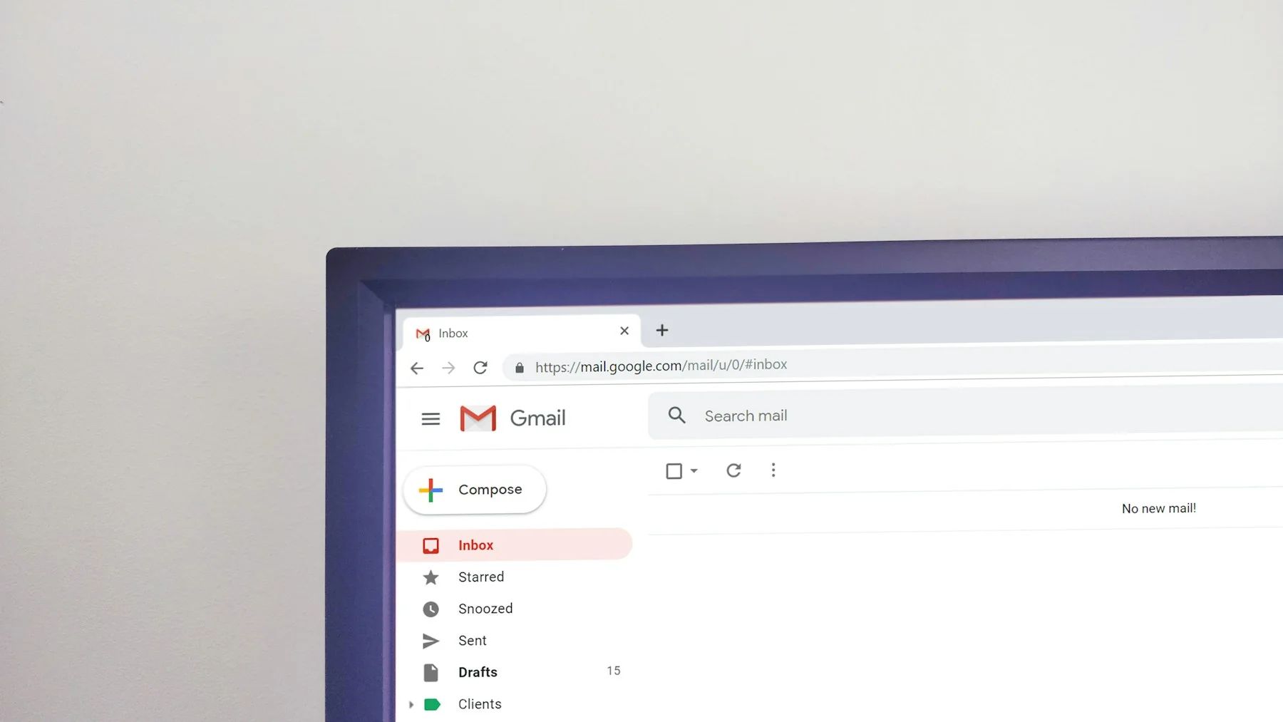 Email inbox showing marketing campaigns